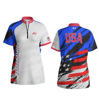 Official Team USA Flag Women's Billiard Uniform