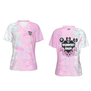 Dunnski Dungeons Pastel Splatter Women's V-Neck