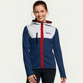UP USA Color Block Women's Hooded Zip Jacket
