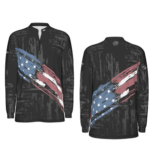 Tyler Styer Faded Flag Long Sleeve Men's Jersey