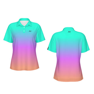 Candy Fade Women's Polo Collar Jersey