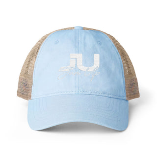 JU Script Women's Washed Mesh-Back Cap