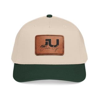 JU Leather Patch Baseball Cap
