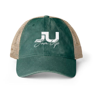 JU Script Women's Washed Mesh-Back Cap