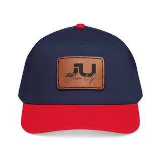JU Leather Patch Baseball Cap
