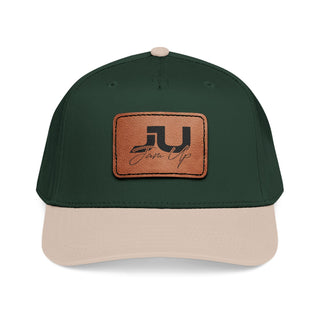 JU Leather Patch Baseball Cap