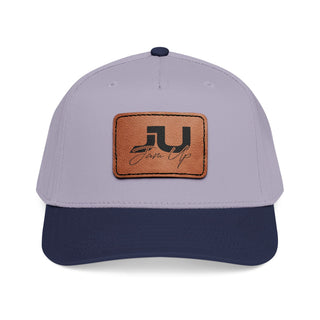 JU Leather Patch Baseball Cap