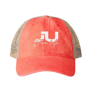 JU Script Women's Washed Mesh-Back Cap