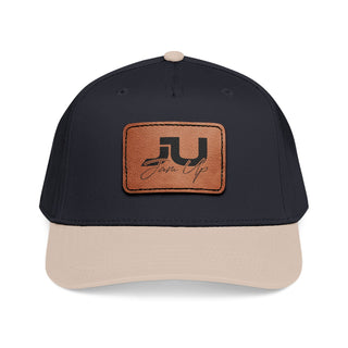 JU Leather Patch Baseball Cap