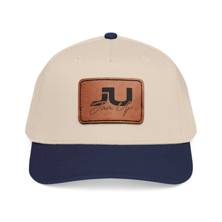JU Leather Patch Baseball Cap