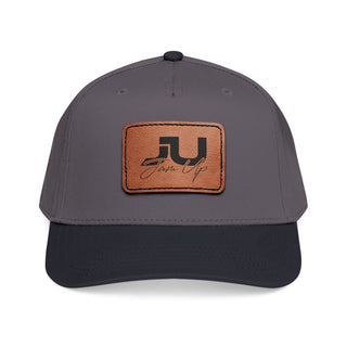 JU Leather Patch Baseball Cap