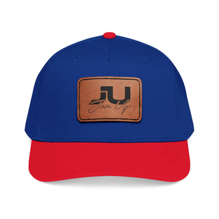 JU Leather Patch Baseball Cap