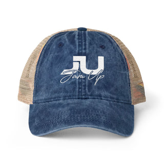 JU Script Women's Washed Mesh-Back Cap