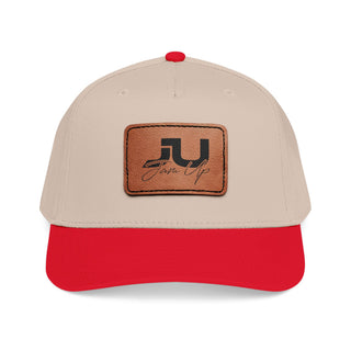 JU Leather Patch Baseball Cap