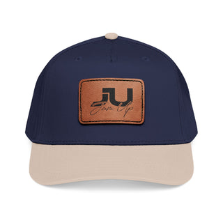 JU Leather Patch Baseball Cap