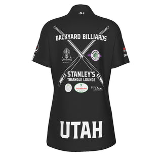 Backyard Billiards Women's Polo Collar