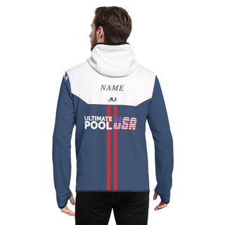 UP USA block Men's Hooded Zipper Jacket