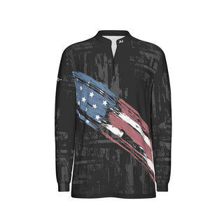 Tyler Styer Faded Flag Long Sleeve Men's Jersey