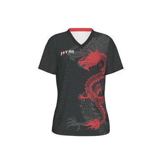 Joy Dragon Women's V-Neck Tee