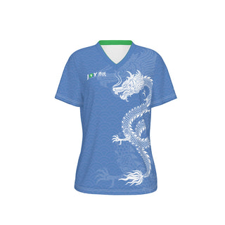 Joy Dragon Women's V-Neck Tee