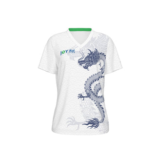 Joy Dragon Women's V-Neck Tee