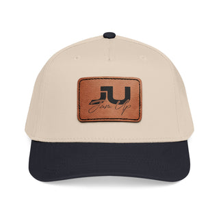 JU Leather Patch Baseball Cap