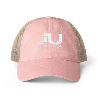 JU Script Women's Washed Mesh-Back Cap