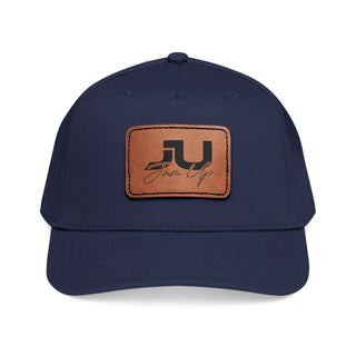 JU Leather Patch Baseball Cap