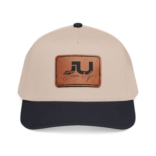 JU Leather Patch Baseball Cap