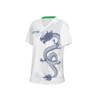 Joy Dragon Women's V-Neck Tee