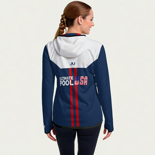 UP USA Color Block Women's Hooded Zip Jacket