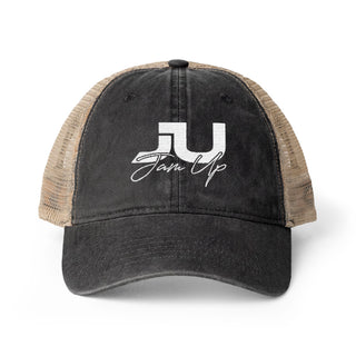 JU Script Women's Washed Mesh-Back Cap