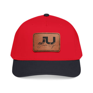 JU Leather Patch Baseball Cap