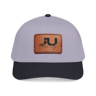 JU Leather Patch Baseball Cap