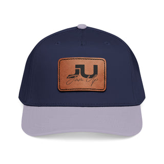 JU Leather Patch Baseball Cap