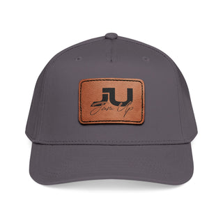 JU Leather Patch Baseball Cap