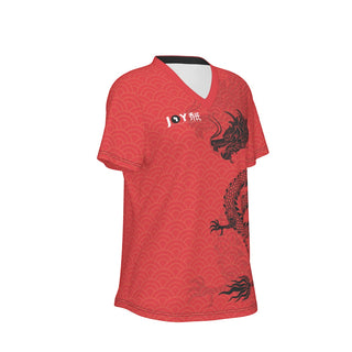 Joy Dragon Women's V-Neck Tee