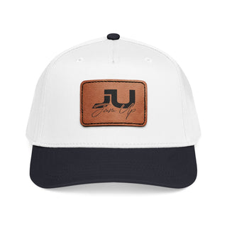 JU Leather Patch Baseball Cap