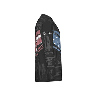 Tyler Styer Faded Flag Long Sleeve Men's Jersey