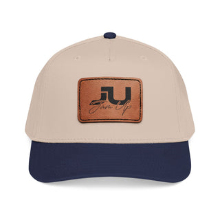 JU Leather Patch Baseball Cap