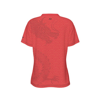 Joy Dragon Women's V-Neck Tee