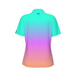 Candy Fade Women's Polo Collar Jersey