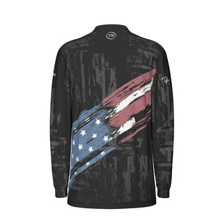 Tyler Styer Faded Flag Long Sleeve Men's Jersey