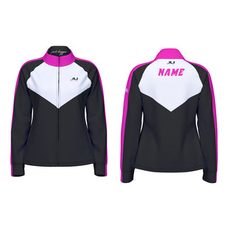 Pink Dagger Chevron Stripe Women's Track Jacket