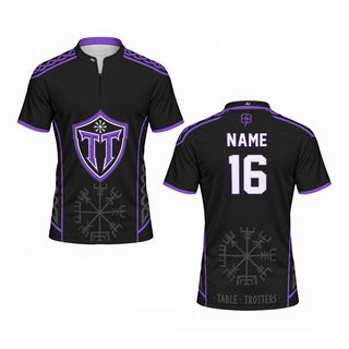 Table Trotters Black Purple Raglan Men's Sport