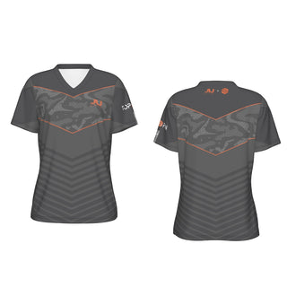 Petrick Wildwest Topspin Camo V-neck Women's Sport Tee