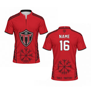 Table Trotters Red Raglan Men's Sport