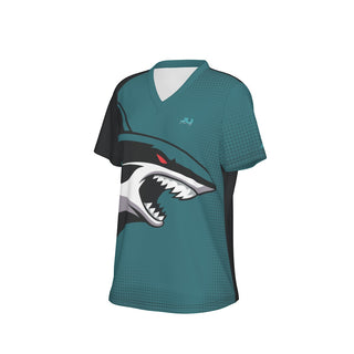 Shark Attach Women's V-Neck