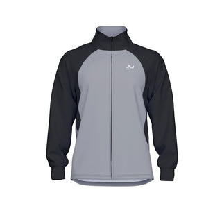 Men's Gray Raglan Track Jacket