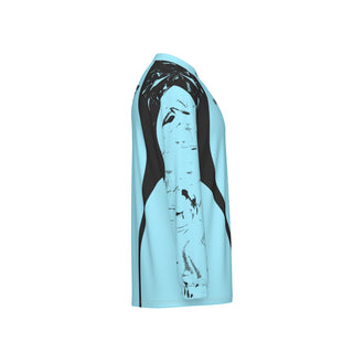 Pink Dagger Baby Blue Long Sleeve Men's Jersey